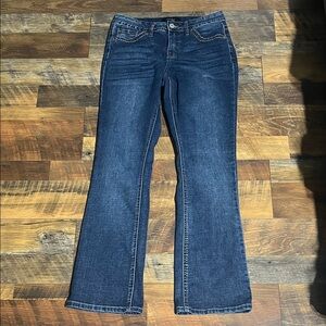 Royalty For Me Dark Blue Flare Jeans (4)